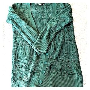 Teal cardigan by Lauren Conrad